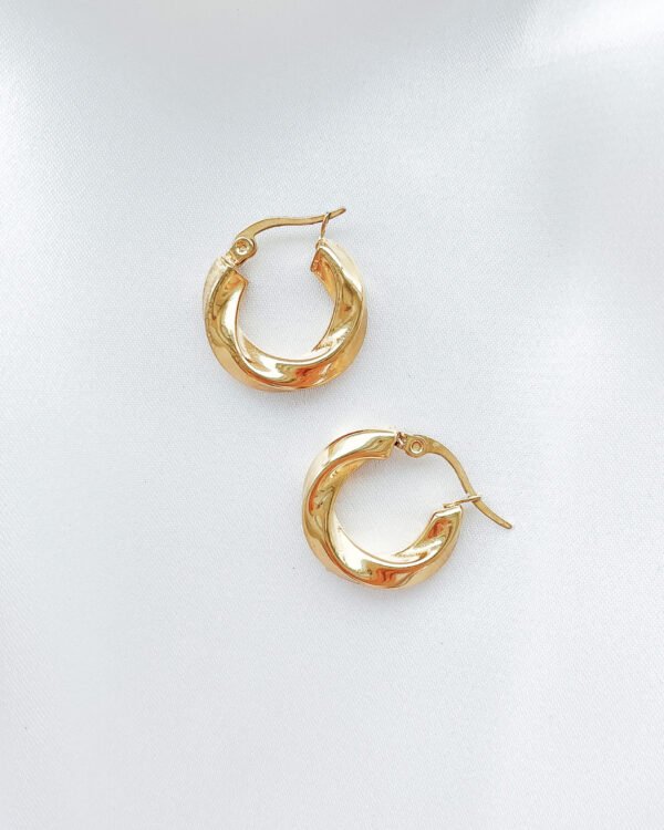 Minimalistiniai hoops auskarai