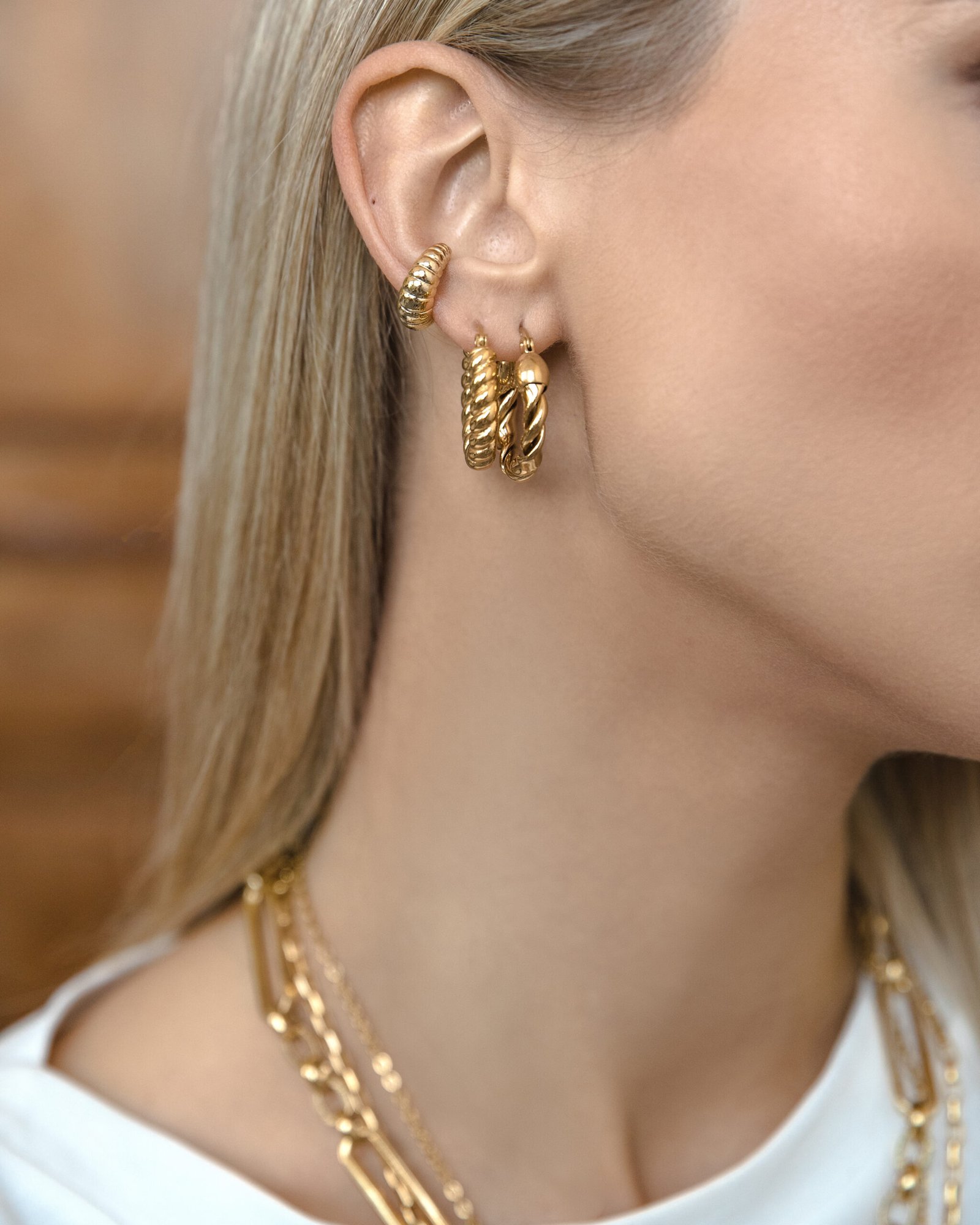 Kruasano formos ear cuff