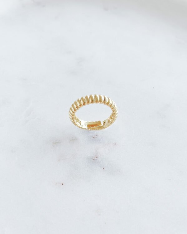 Aukso spalvos žiedas