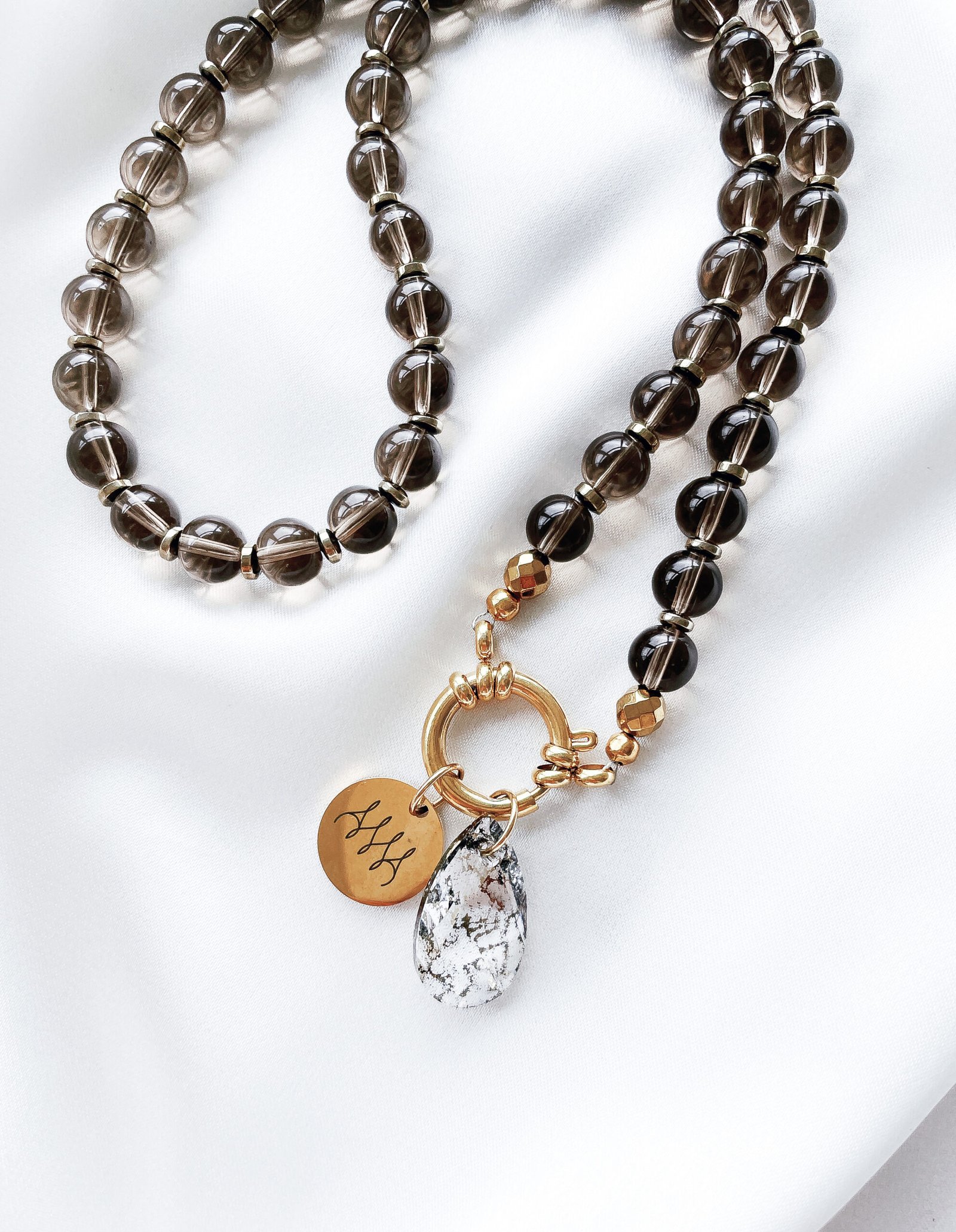 Dūminio kvarco akmenėlių vėrinys - Image 2