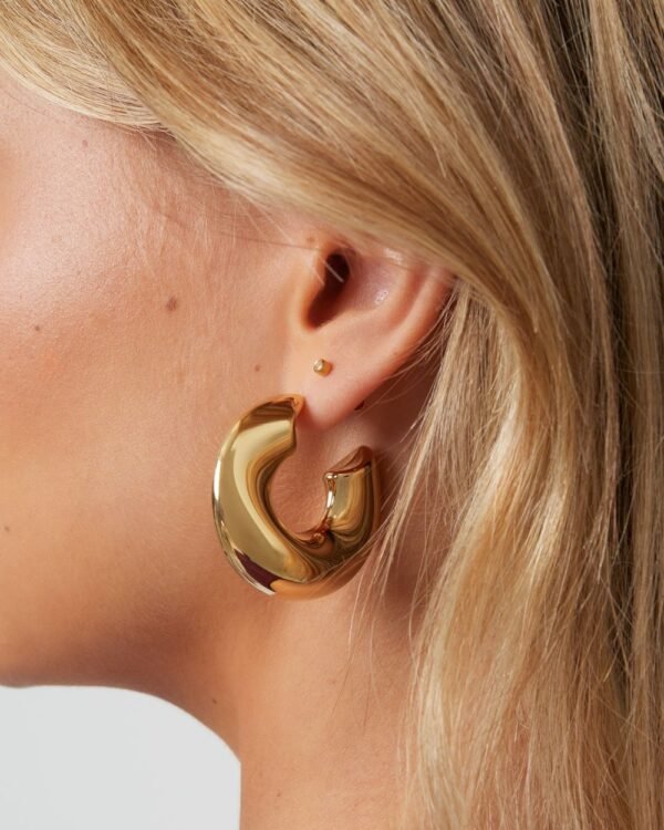 Hoops auskarai moterims.